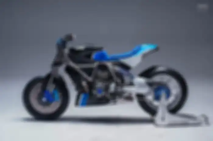 Modifikasi Ducati Scrambler jadi street tracker futuristik, pemilihan warna bodi jadi bikin unik.
