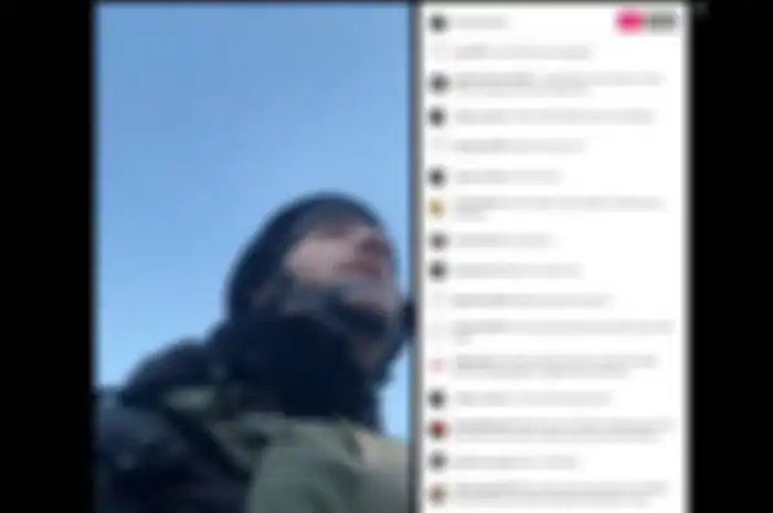 Bryce Wilson ketika melakukan live Twitter disaat sebuah rudal Rusia melintas diatas kepalanya