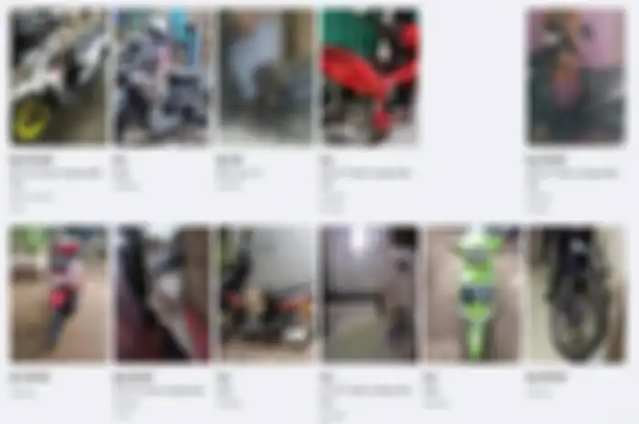 Ilustrasi jual beli motor bekas online.
