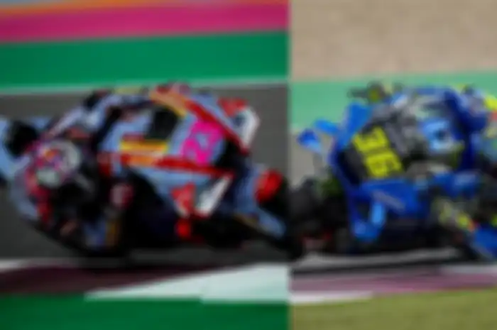 Dua pembalap MotoGP Enea Bastianini (kiri) dan Joan Mir (kanan) bikin rekor MotoGP Qatar 2022 yang gak banyak orang ngeh