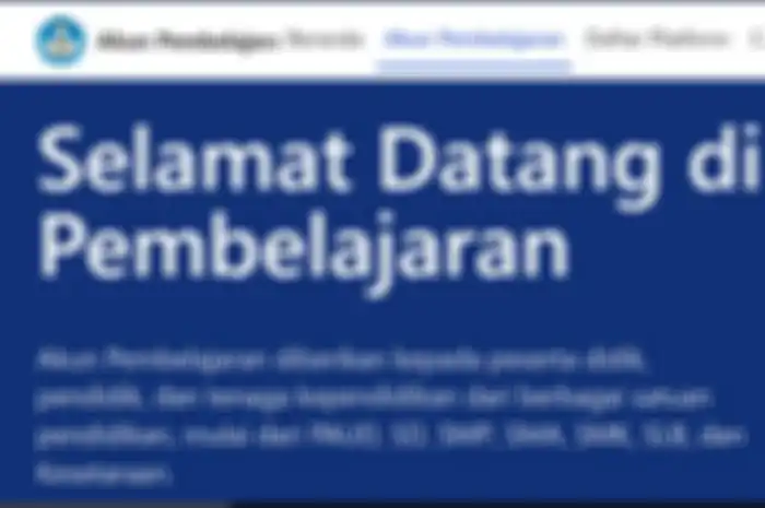 Tampilan situs belajar.id