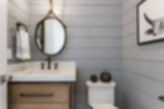Inspiarsi desain powder room.