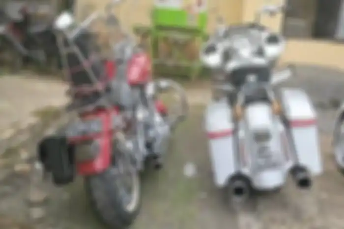 Dua motor gede (moge) Harley-Davidson penabrak dua bocah kembar di Pangandaran, Jawa Barat, ternyata menunggak pajak dan bodong.