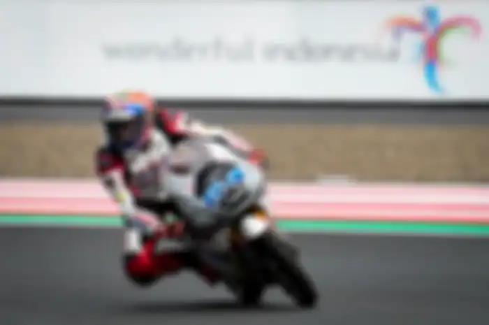 Hasil FP3 Moto3 Mandalika 2022, pembalap Indonesia Mario Aji berikan kejutan di kondisi trek basah.