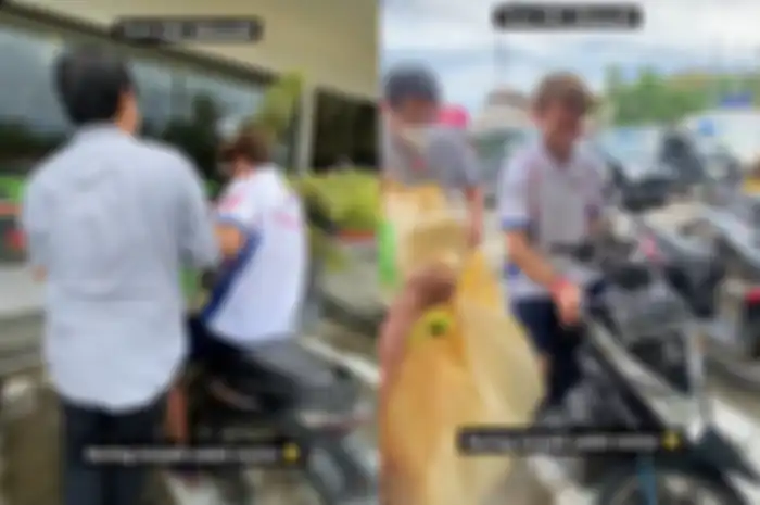 Kocak, video kru tim Repsol Honda tertuka motor Honda BeAT Street saat pergi belanja di Mandalika Lombok.