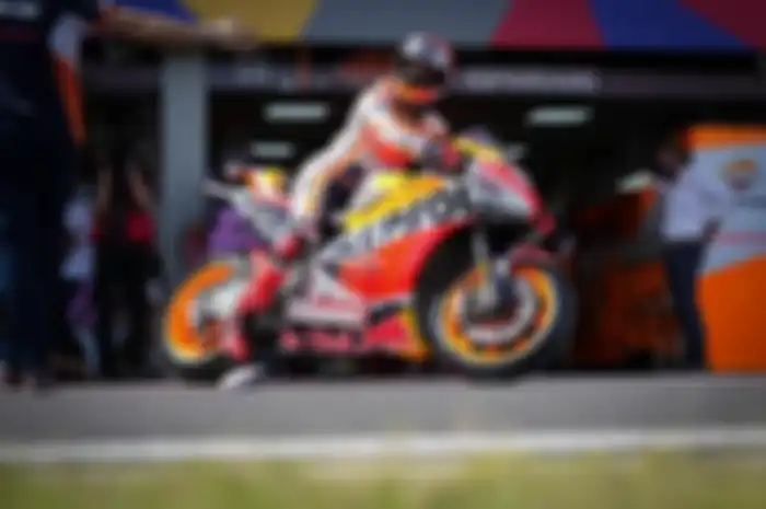 Ilustrasi. Jadwal MotoGP Mandalika 2023, bagaimana aksi Marc Marquez terakhir di Honda saat beraksi di Indonesia?