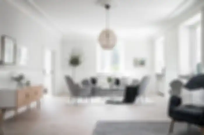 Interior dengan skema warna monokromatik