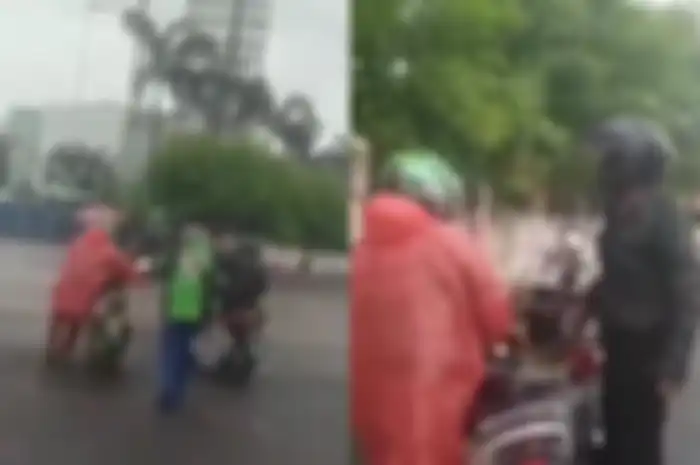 Detik-detik driver ojol distop sampai dipukul terduga oknum polisi.