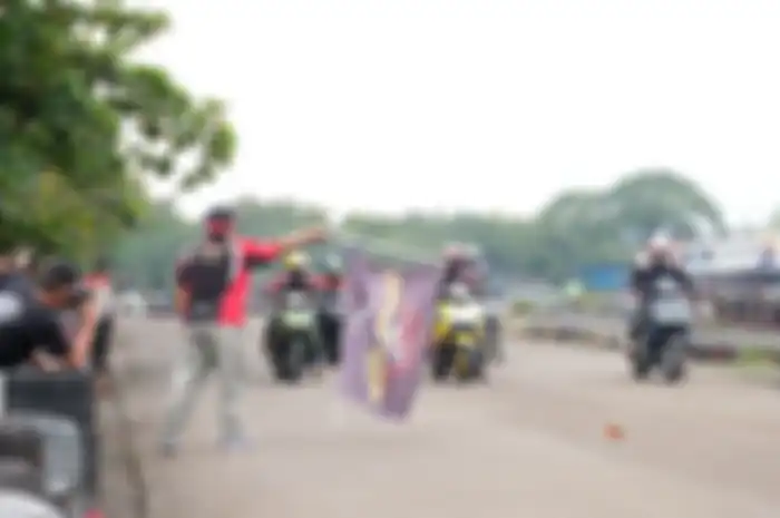 ARCI gaspol Aerox 155 di Sirkuit Sentul