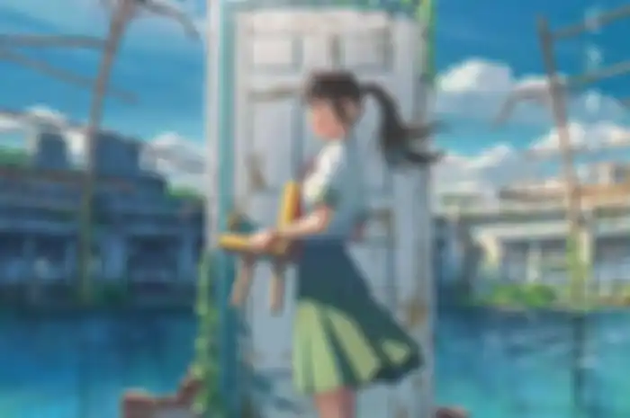 Poster film terbaru Makoto Shinkai, Suzume no Tojimari