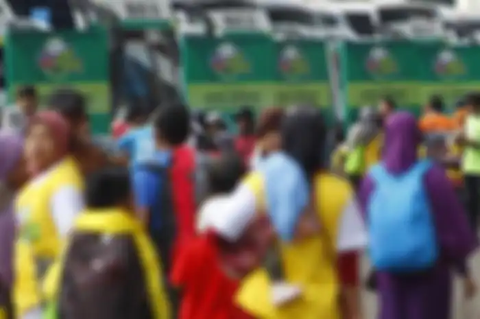 Foto ilustrasi. Mudik gratis diadakan pemerintah ratusan bus disediakan.