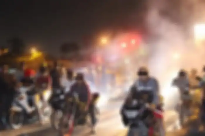 Foto ilustrasi. Razia balap liar digelar puluhan motor diangkut polisi.