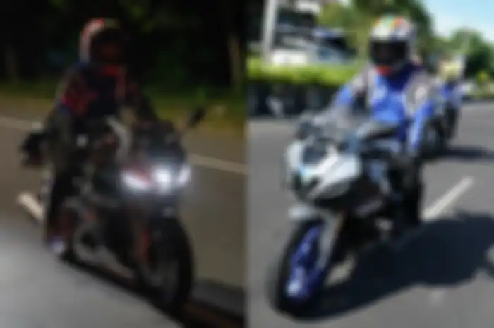 Ilustrasi touring naik Yamaha R15M