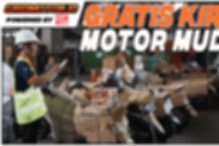 Bikers yang hendak mudik dengan aman dan nyaman bisa kirim motor gratis lewat PT KAI.
