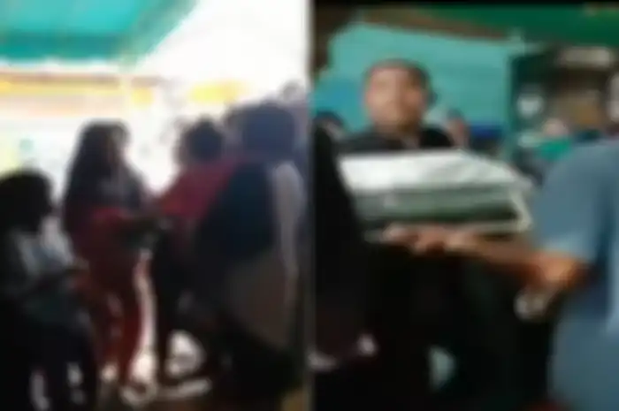 Tangis keluarga pecah saat korban kebrutalan geng motor datang ke rumah duka.