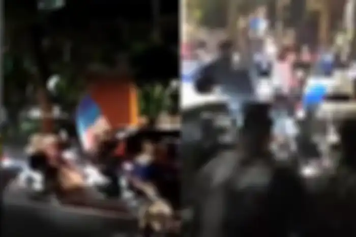 Viral di media sosial video geng motor keroyok seorang pemotor di Kota Bandung, sampai alami luka parah.