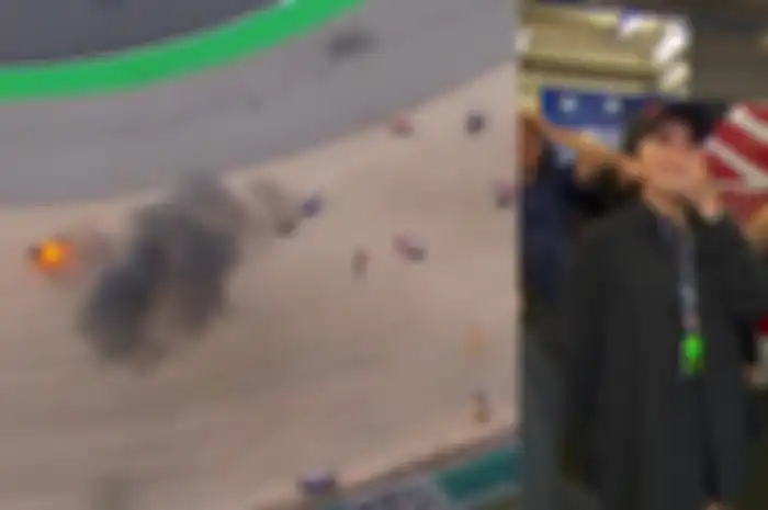 Video kecalakaan parah di balap Moto2 Portugal 2022, pembalap Moto2 berjatuhan sampai ada motor yang terbakar, Nikita Mirzani ikut melongo.