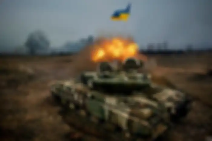 Tank milik militer Ukraina