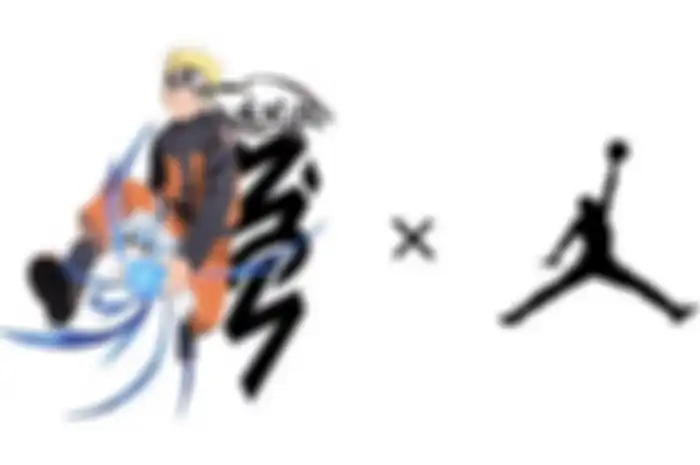 Sepatu kolaborasi Naruto x Jordan.