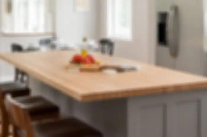Ilustrasi countertop dapur kayu