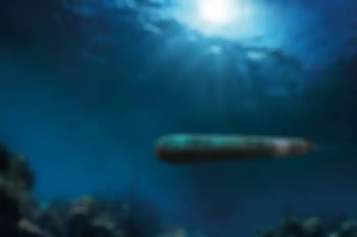 Ilustrasi torpedo nuklir bawah air 'Poseidon'