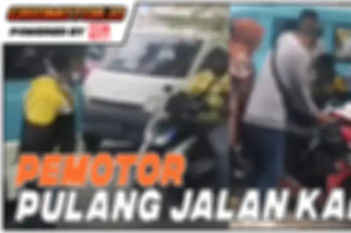 Suami istri pemilik motor Yamaha Mio terpaksa pulang jalan kaki setelah motornya ditarik paksa oleh debt collector saat liburan lebaran.