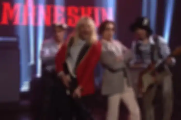 Band rock Italia Maneskin dan Jimmy Fallon 