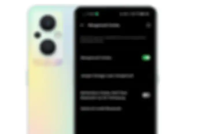 TampilanFitur mengemudi cerdas di OPPO Reno7 Z 5G