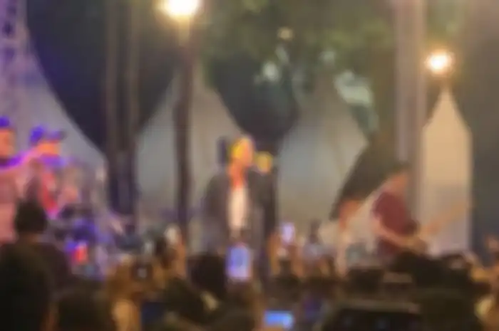 Rizky Febian dalam acara Festival Kopi Tanah Air di Parkir Timur Senayan, GBK, Jakarta Pusat, pada Jumat (27/5/2022).