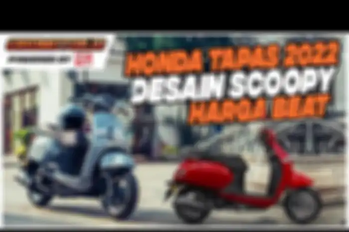 Honda Tapas 2022 bergaya unik ala skutik retro imut seperti Honda Scoopy meluncur.