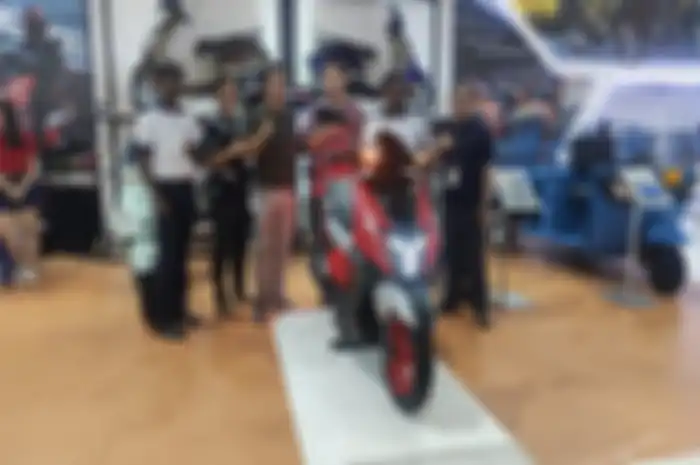 Foto ilustrasi motor baru TVS NTORQ 125 Race XP saat peluncuran.