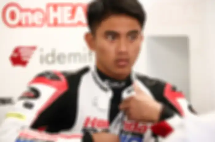 Pembalap Indonesia Mario Suryo Aji optimis di balapan Moto3 Jerman 2022.