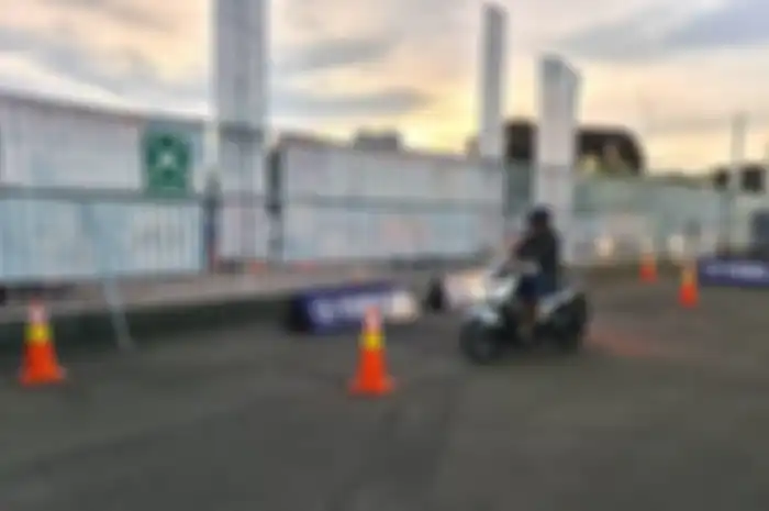 Yamaha Gear 125 jadi incaran pengunjung Jakarta Fair 2022 di JiExpo, Kemayoran.