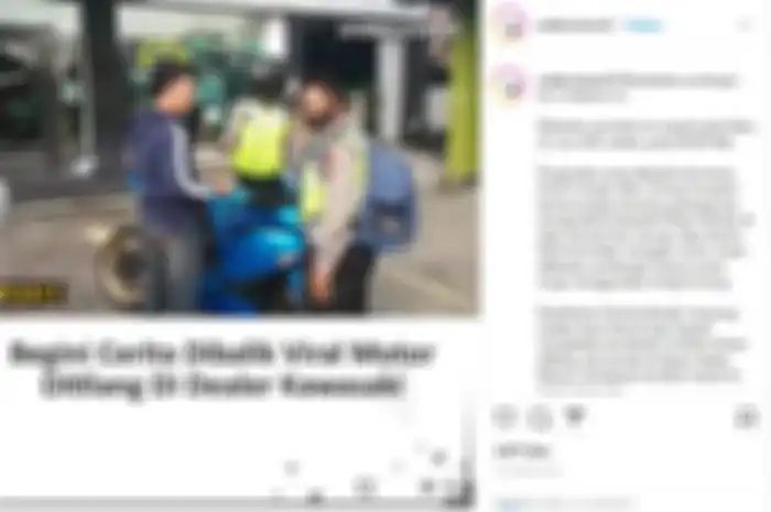 Baru-baru ini media sosial diramaikan oleh video yang memperlihatkan seorang polisi yang melakukan tilang ke pemotor yang baru keluar dari dealer.