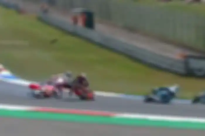 Crash di Moto3 Belanda 2022.