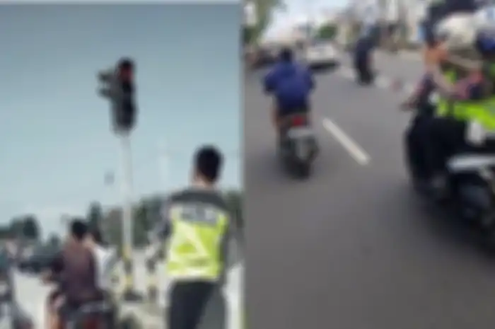 Polisi tilang pakai HP adanya ciri-cirinya