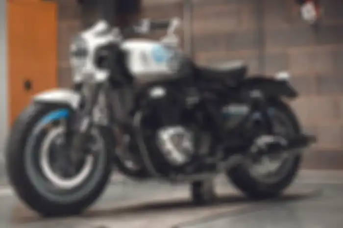 Konsep motor baru Royal Enfield Shotgun 650. Sudah muncul foto spy shot terbaru.