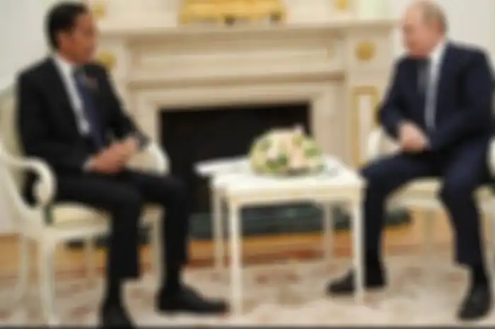 Vladimir Putin saat bertemu Presiden Jokowi