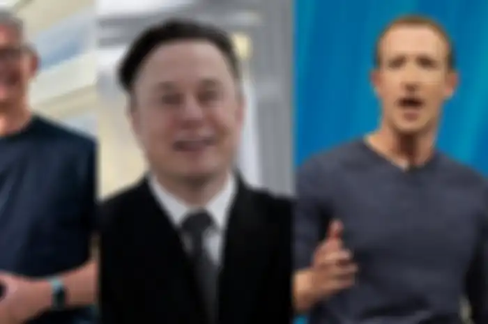 Tim Cook, Elon Musk, dan Mark Zuckerberg