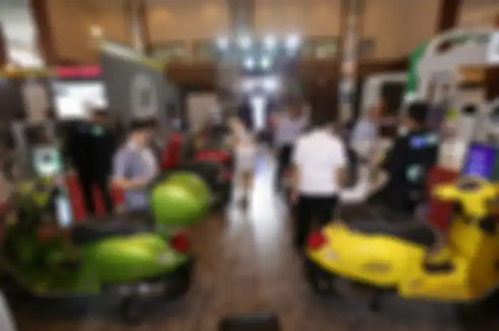Ilustrasi Suasana Indonesia Motorcycle Show (IMOS) tahun 2018