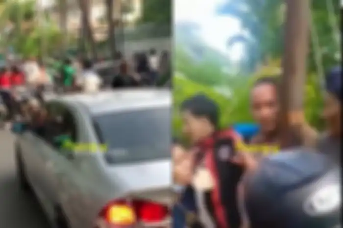 Sopir mobil diduga bawa pistol lawan arah dan tabrak sejumlah motor di Sunter, Jakarta Utara.