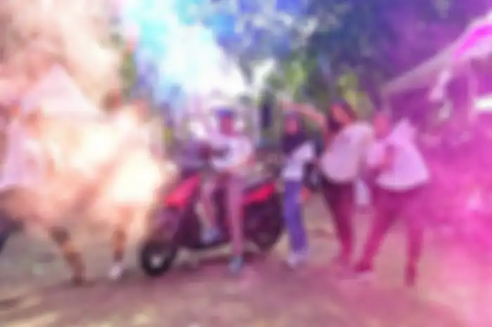 Yamaha ramaikan acara Color Run di Ngawi 2022