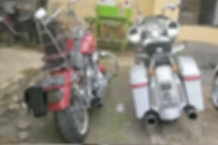2 moge Harley-Davidson yang tabrak bocah kembar di Pangandaran sampai tewas, Sabtu (12/3/2022)