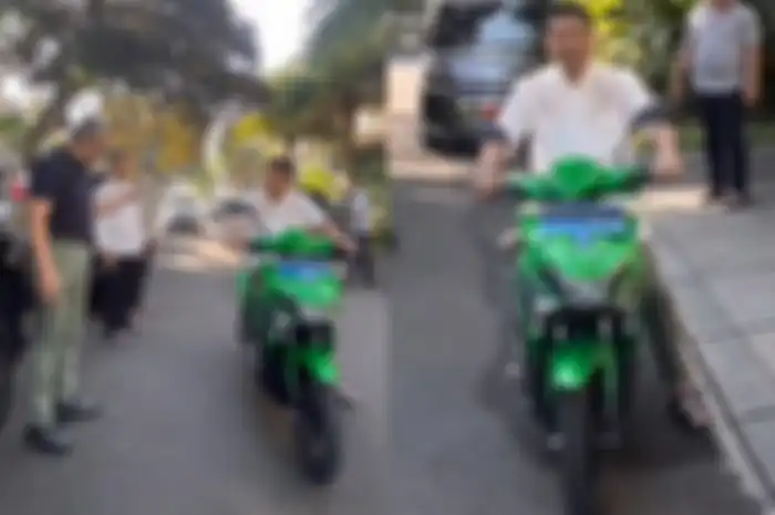 Jenderal Moeldoko pamer sampai tes motor listrik.