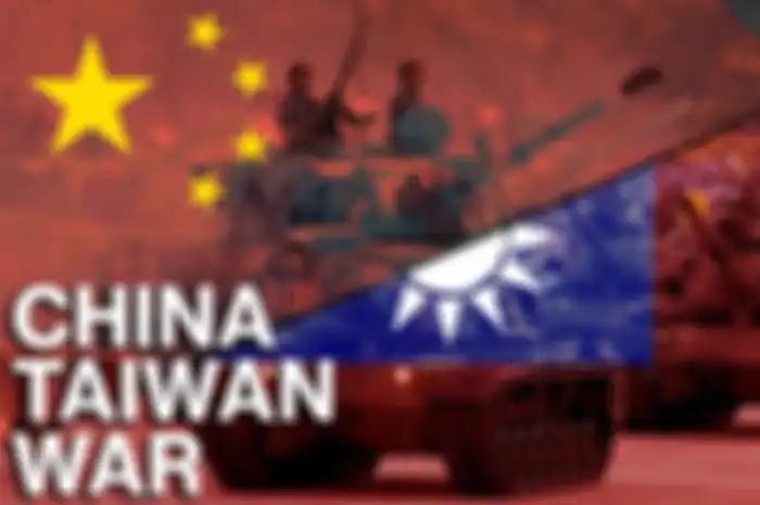 Ilustrasi pasukan China invasi Taiwan