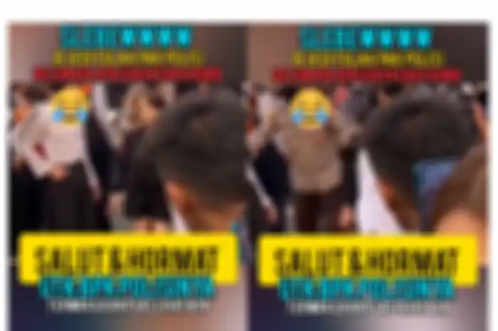 Tangkapan Layar TikTok Jeje Slebew Didorong Polisi saat Citayam Fashion Week Karena Sebebkan Kemacatan 