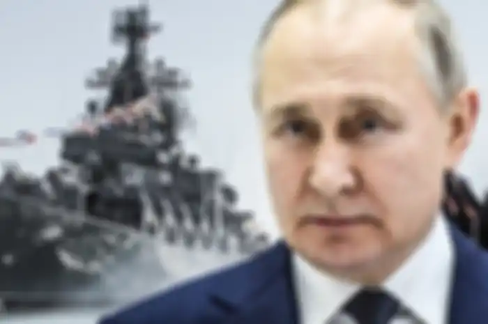 Ilustrasi Vladimir Putin menjalankan doktrin baru AL Rusia