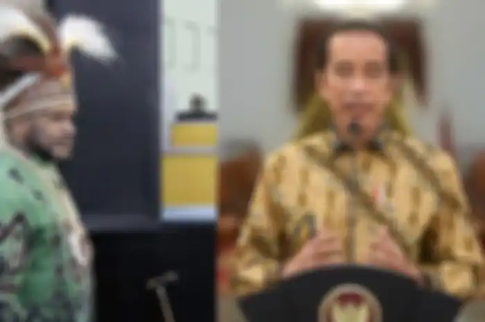 Kolase foto Benny Wenda dan Presiden Indonesia Joko Widodo (Jokowi)