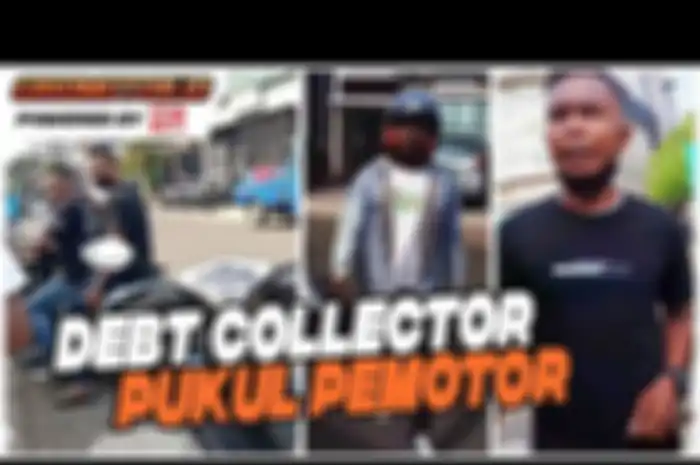 Debt collector tak berkutik setelah digrebek Polisi setelah melakukan aksinya di Kelapa Gading, Jakarta Utara.