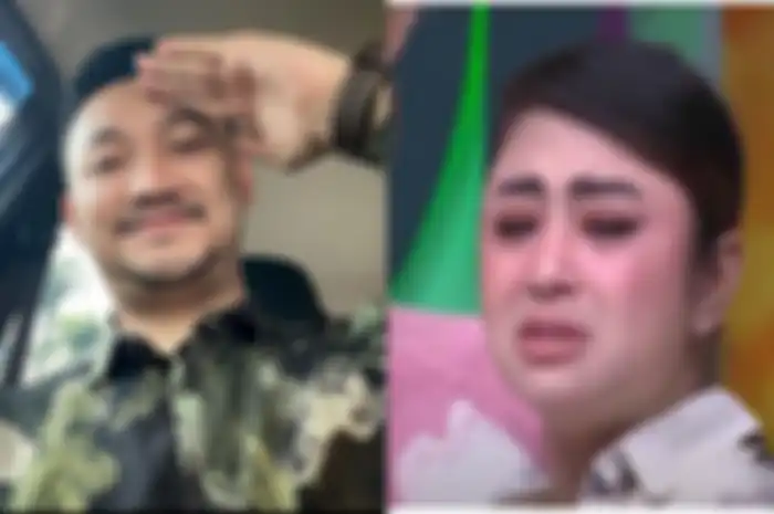 Kolase Foto Angga Wijaya dan Dewi Perssik. 